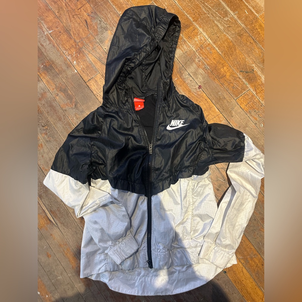 Nike Black and White Windbreaker Jacket